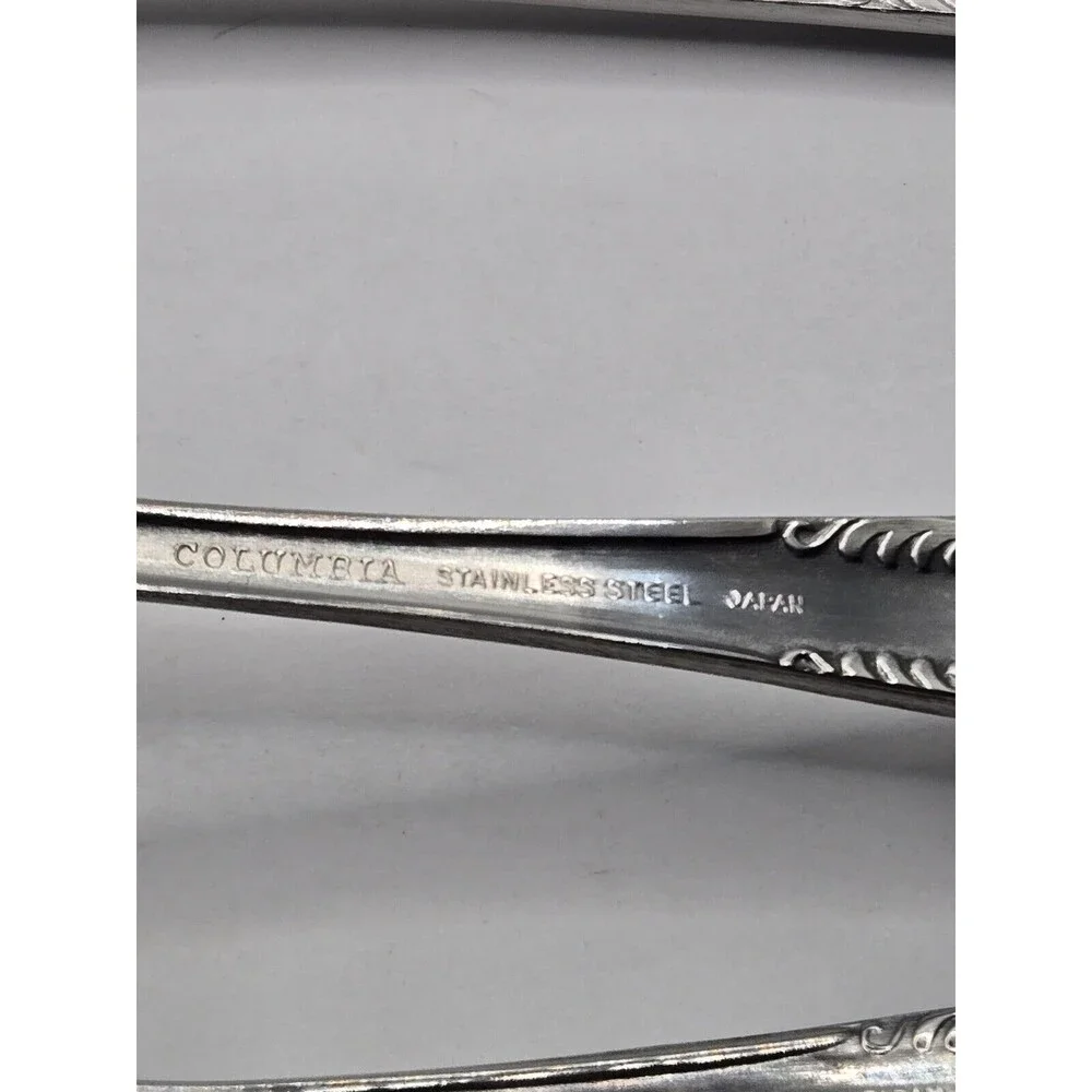 Columbia Beaded Handle Stainless Steel Flatware Serving Set 5 pcs.